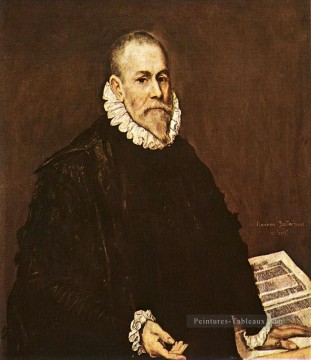  espagnol Tableaux - Portrait d’un Docteur 1577 maniérisme espagnol Renaissance El Greco
